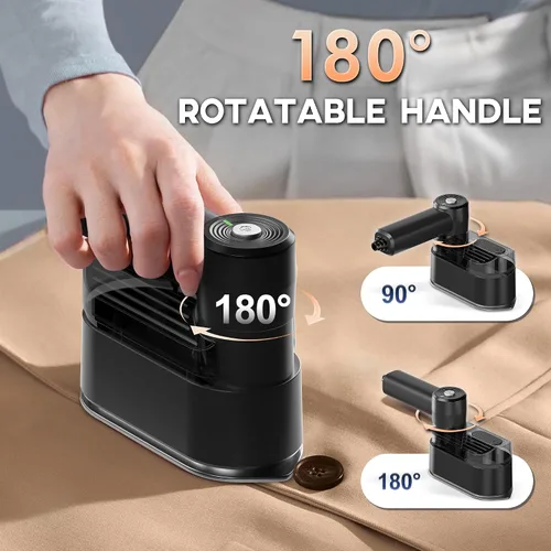 Miniatura 4 de Vaporizador de viaje para ropa, plancha pequeña, vaporizador portátil de 1000 W y mini plancha, calor rápido de 10 segundos, mini vaporizador