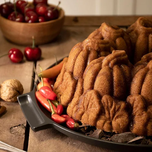 Miniatura 4 de Nordic Ware - Molde para pastel tipo bundt, diseño de calabaza