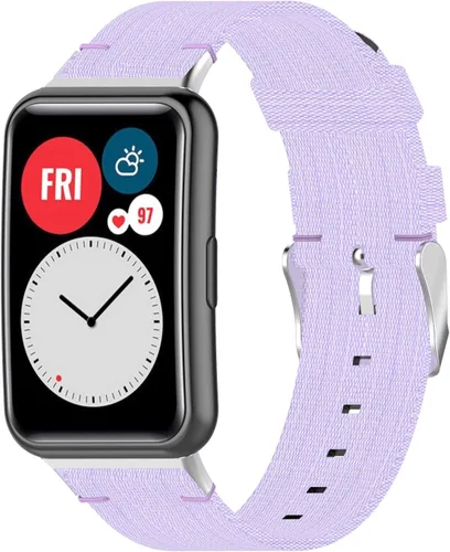 Miniatura 10 de Pulsera de nailon compatible con Huawei Watch Fit, Watch Fit New, Watch Fit New Edición Especial B39, correa de repuesto de silicona suave