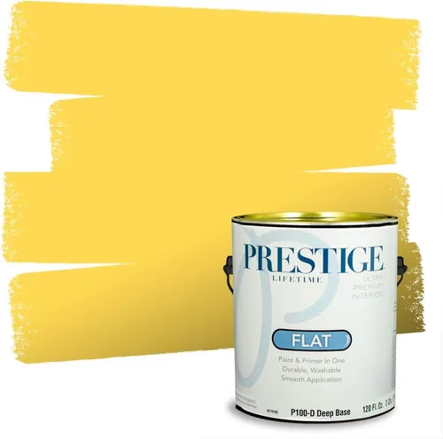 Miniatura 28 de PRESTIGE Pinturas Pintura Exterior e Imprimación En Uno, 1 Galón, Satinado, Pareja Comparable de Benjamin Moore* Amarillo* 320BM-PCM