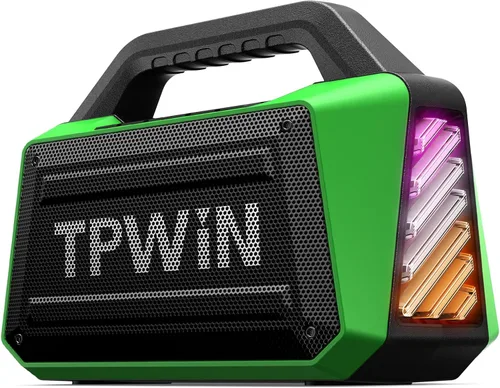 Miniatura 13 de Altavoz Bluetooth - Altavoces resistentes para exteriores de 80W, IPX6 impermeables, tiempo de reproducción de 20H, graves profundos, espectáculo