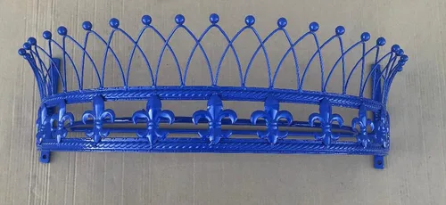 Miniatura 16 de OctoRose Dosel Corona de Pared de Metal para Cama - Decoración de Pared Corona Antigua con Varillas y Herrajes Incorporados - para Sobre Camas