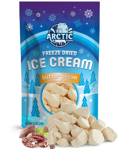 Miniatura 28 de Arctic Farms Trozos de Helado Liofilizado a Granel - No se Derrite (Mantequilla de Maní) (1 libra)