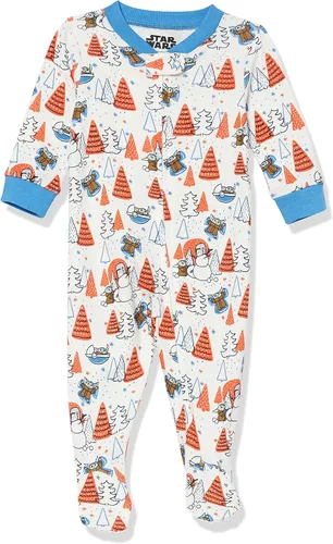 Miniatura 71 de Amazon Essentials Disney Marvel Star Wars - Pijama unisex de algodón con pies para bebés y niños pequeños, paquete múltiple