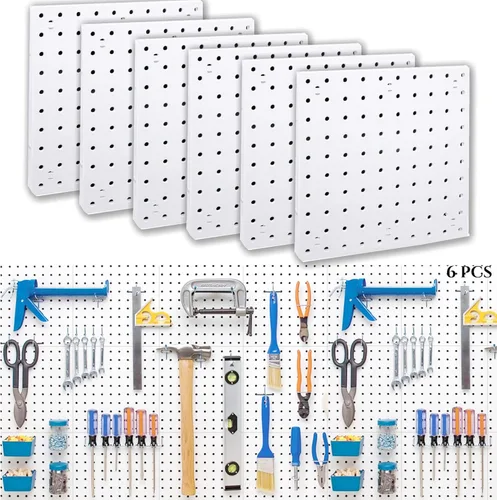 Miniatura 9 de Tableros de clavijas, paneles organizadores de pared, tableros de clavijas para pared, sala de manualidades, cocina, garaje, sala de estar, baño