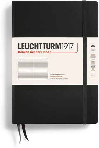 Miniatura 126 de LEUCHTTURM1917 - Cuaderno de tapa dura mediano A5 con 251 páginas numeradas para escritura y diario (verde menta, con puntos)