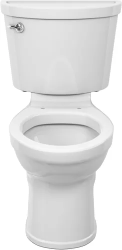 Miniatura 4 de American Standard 211BA104.020 Champion PRO Inodoro de dos piezas, Frente redondo, Altura de la silla, Blanco, 1.28 gpf Palanca de viaje cromada