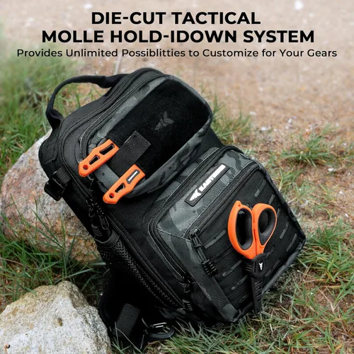 Miniatura 6 de KastKing BlowBak - Bolsa táctica para aparejos de pesca, mochila de pesca ligera, almacenamiento para equipo y equipo, regalo para hombres B
