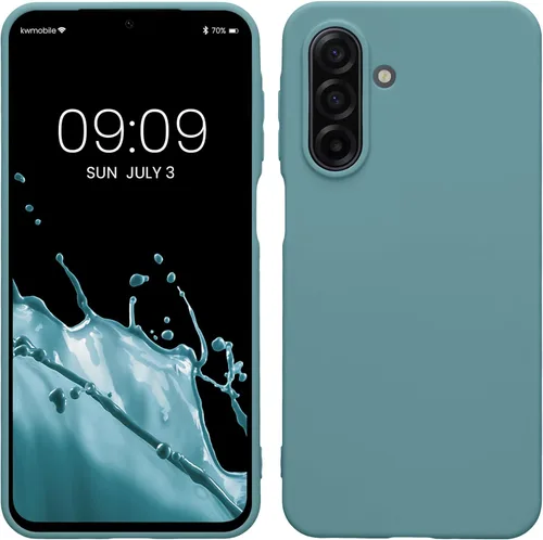 Miniatura 10 de kwmobile Funda compatible con Samsung Galaxy A23 4G / 5G - Funda de silicona TPU metálica suave y delgada - Rojo oscuro metálico