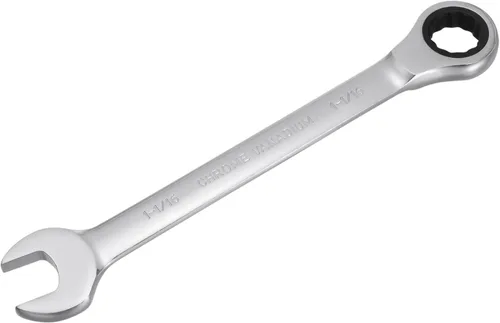 Miniatura 20 de uxcell Llave combinada de carraca de 3/4 de pulgada SAE, 72 dientes, 12 puntos, llave combinada de carraca de extremo cuadrado, herramientas