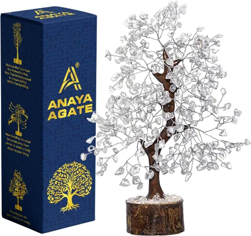 Miniatura 19 de Árbol de la vida de 7 chakras de cristal ANAYA AGATE – Árboles Bonsái de piedras preciosas curativas hechas a mano para decoración del hogar