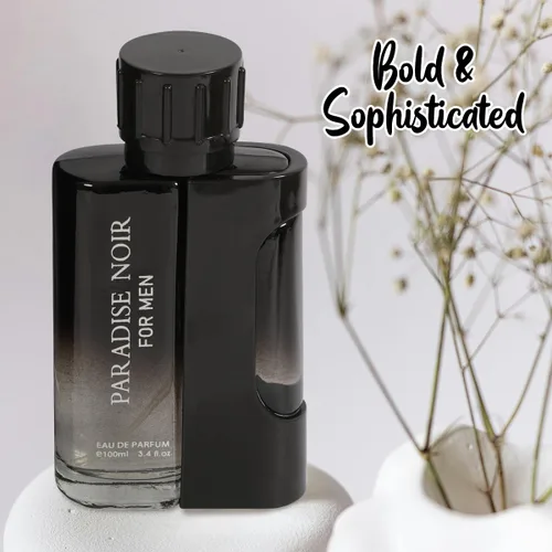 Miniatura 6 de Paradise Noir Perfume Eau De Parfum para hombre – Ambar Musky Woody Spicy Masculine Scent – 3.4 fl oz / 3.4 fl oz