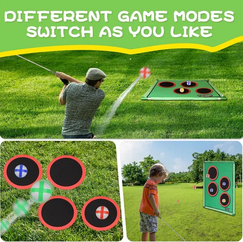 Miniatura 2 de Juego de astillado de golf para exteriores e interiores: juegos de golf en el patio trasero para adultos y golfistas, regalos de cumpleaños