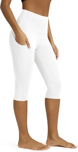 Miniatura 154 de ODODOS - Leggings capri de cintura alta para mujer con bolsillos, control de abdomen, no se transparentan, para entrenamiento atlético, running
