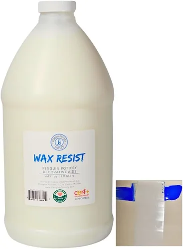 Miniatura 10 de Resistencia a Cera de Cerámica de Penguin Pottery para Esmalte de Cerámica, Esmalte de Arcilla, Barro Fluido - Utilice la Resistencia a Cera