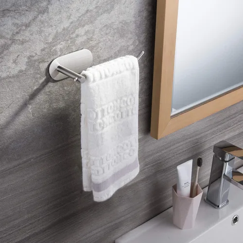 Miniatura 2 de SUNTECH Toallero de mano/toallero – Barra de toalla autoadhesiva para cocina y baño sin taladrar
