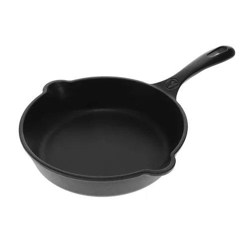 Miniatura 12 de Sartén de hierro fundido con mango largo Victoria Seasoned, color negro, M, Negro