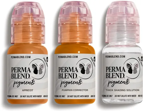 Perma Blend - Kit de tatuaje modificador cálido para cejas - Kit de maquillaje para microblading y delineador permanente - Tinta de tatuaje Conjunto