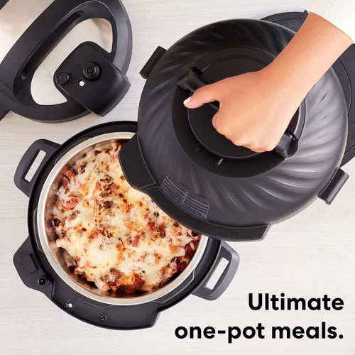 Miniatura 13 de Instant Pot Duo Crisp - Freidora de aire y olla a presión eléctrica combo 11 en 1 con tapas multicocina que fríe al aire, vaporiza, cocina lenta