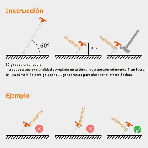Miniatura 4 de 12 piezas de estacas para tienda de campaña, estacas de camping, estacas de tierra de 7.1 pulgadas de AVOFOREST, estacas de tienda de campaña