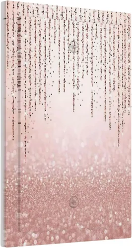 Cubierta de interruptor de luz rosa brillante con purpurina de 1 banda, sin dispositivo, placa de pared en blanco decorativa para adolescentes, Rosa