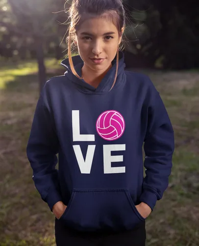 Miniatura 2 de Tstars Sudaderas con capucha para adolescentes y mujeres con diseño de voleibol
