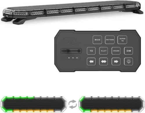 Miniatura 22 de SpeedTech Lights Super Takedown K-Force Elite 47 Barra de luz LED – 180 LED, 540 W montaje en techo advertencia de emergencia para policía, Ámbar