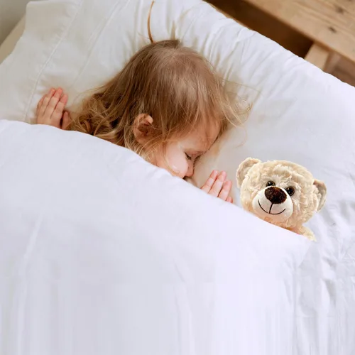 Miniatura 6 de I Love You'' - Oso de peluche blanco con corazón, recuerdo, animales de peluche suaves, lindo oso con corazón para mamá, papá, aniversario, San