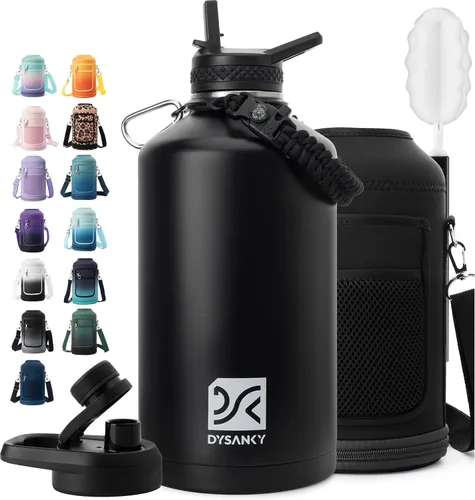Miniatura 10 de DYSANKY Botella de agua aislada de 32 onzas, metal al vacío de acero inoxidable grueso, jarra de agua deportiva portátil para gimnasio y senderismo
