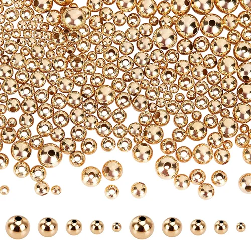 Miniatura 17 de NBEADS 100 cuentas espaciadoras de metal redondas lisas de acero inoxidable 304 de 0.315 pulgadas, cuentas sueltas para hacer joyas de bricolaje 100