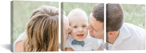 Miniatura 25 de CCWACPP Arte personalizado en lienzo con 3 fotos de retratos familiares de perros para boda, impresiones en lienzo, póster personalizado, decoración