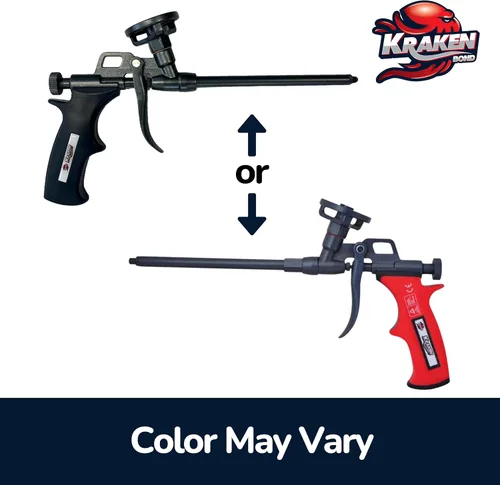 Miniatura 5 de Pistola de espuma Kraken Bond PRO - Pistola dispensadora de espuma de 20 cm duradera para contratistas y aficionados, revestimiento antiadherente