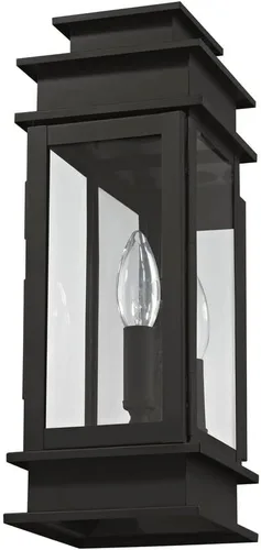 Miniatura 3 de Livex Lighting 2013-07 Princeton - Linterna de pared para exteriores, bronce, 14 "x 5.5" x 14