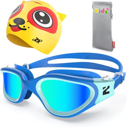 Miniatura 11 de ZIONOR Gafas de natación para niños con gorro de natación, G1 MINI SE antivaho con gorro de natación para niños A2
