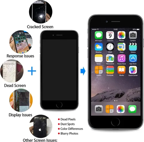Miniatura 4 de para iPhone 8/SE2020 de 2ª generación, reemplazo de pantalla negra de 4.7 pulgadas, pantalla LCD táctil 3D, digitalizador de pantalla frontal