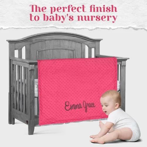 Miniatura 3 de berry bebe Manta de bebé personalizada para niña, recién nacido con monograma personalizado, manta con nombre personalizado, artículos esenciales