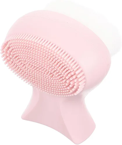 Beaupretty Cepillo de limpieza facial de silicona de doble cara Cepillo limpiador facial Cepillo de lavado facial Cepillo de limpieza facial Cepillo