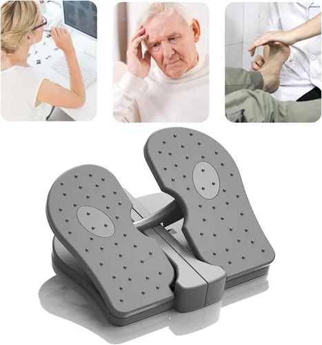 Miniatura 8 de Mini entrenador paso a paso, máquina de ejercicio de nailon reforzado para pies, escalera, silenciosa, plegable, para piernas para oficina en casa
