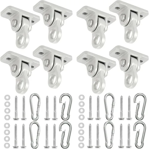 Miniatura 11 de Kit de perchas para columpios de porche resistentes, con tornillos para juegos de madera, patio, asiento de yoga, interiores y exteriores
