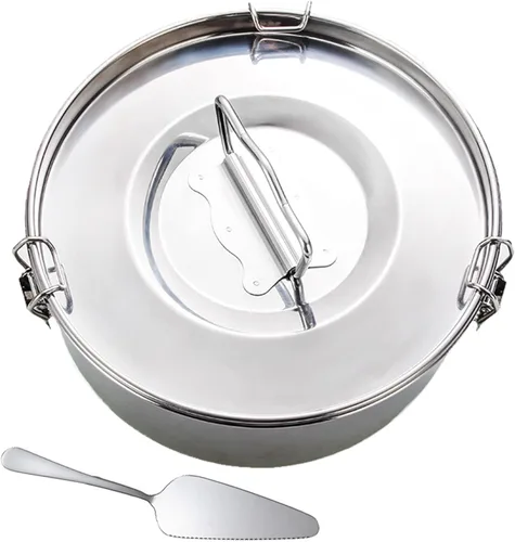 Miniatura 6 de Molde de flan de acero inoxidable 1.6QT para olla instantánea 6QT, Molde de plata para Flan Maker