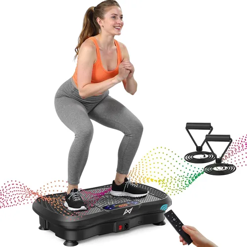 Miniatura 16 de AXV Vibration Plate Fitness Platform Exercise Machine Vibrating Shaking Full Body Shaker Workout Vibrate Stand Shake Board Sport for Weight Loss Fat