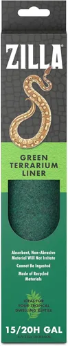 Miniatura 10 de Zilla, Sustrato para terrario para cama de reptiles, forro del suelo, verde, 40BR/50G, 17.25" x 35.25
