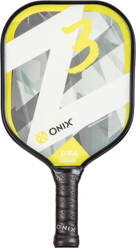 Miniatura 16 de Onix Graphite Z5 - Paleta de pickleball de fibra de carbono con forma de cuerpo ancho, núcleo de panal y cara de grafito ONIX Paleta de pickleball