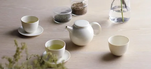 Miniatura 3 de KINTO 17145 PEBBLE - Taza y platillo, 6.1 fl oz (6.1 fl oz), verde musgo