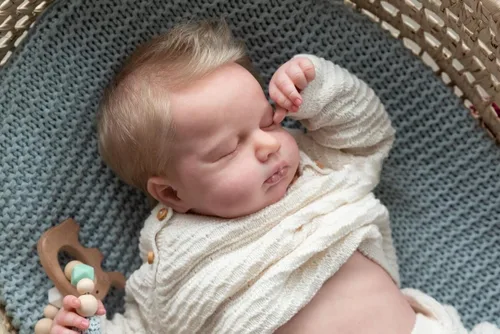 Miniatura 5 de Angelbaby Muñecas de Bebé Reborn de Vida Real Lindas Durmientes de 20 Pulgadas de Silicona de Cuerpo Completo Realistas de Bebé Recién Nacido Niño