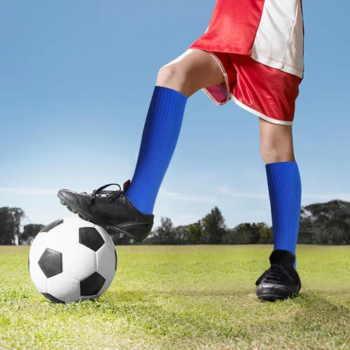 Miniatura 6 de Calcetines de fútbol para niños (4 a 16 años), calcetines deportivos hasta la rodilla para niños y niñas