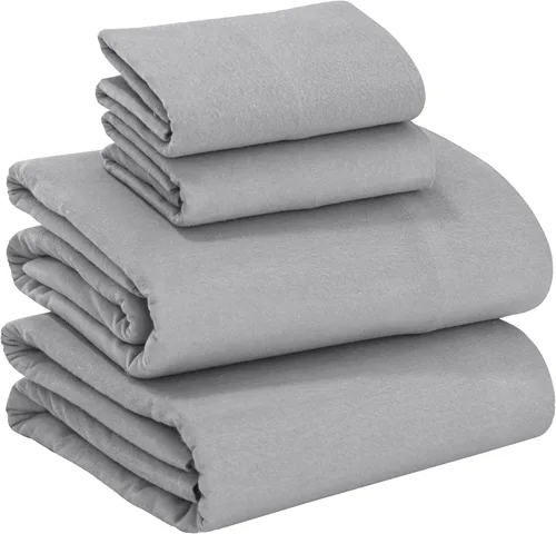 Miniatura 11 de RUVANTI Juego de sábanas de franela 100% algodón tamaño matrimonial - 4 piezas, cálidas, suaves y transpirables, con bolsillo profundo, ropa de cama