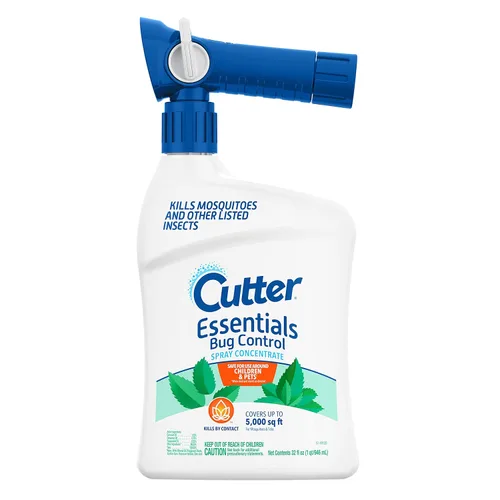 Cutter Essentials - Concentrado en aerosol para control de insectos, mata mosquitos por contacto para insectos