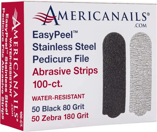Miniatura 3 de Americanails EasyPeel - Tiras abrasivas para pedicura, 20