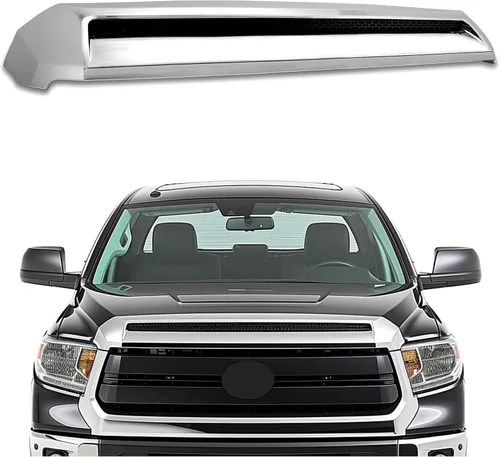 Miniatura 12 de HECASA Toma de Aire del Capó Compatible con Toyota Tundra 2014-2021 Repuesto para 761800C030 TO1231102 REPT133702 Parrilla Delantera Negra Superior
